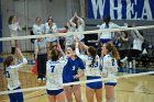 VB vs MHC  Wheaton Women's Volleyball vs Mount Holyoke College. - Photo by Keith Nordstrom : Wheaton, Volleyball, VB